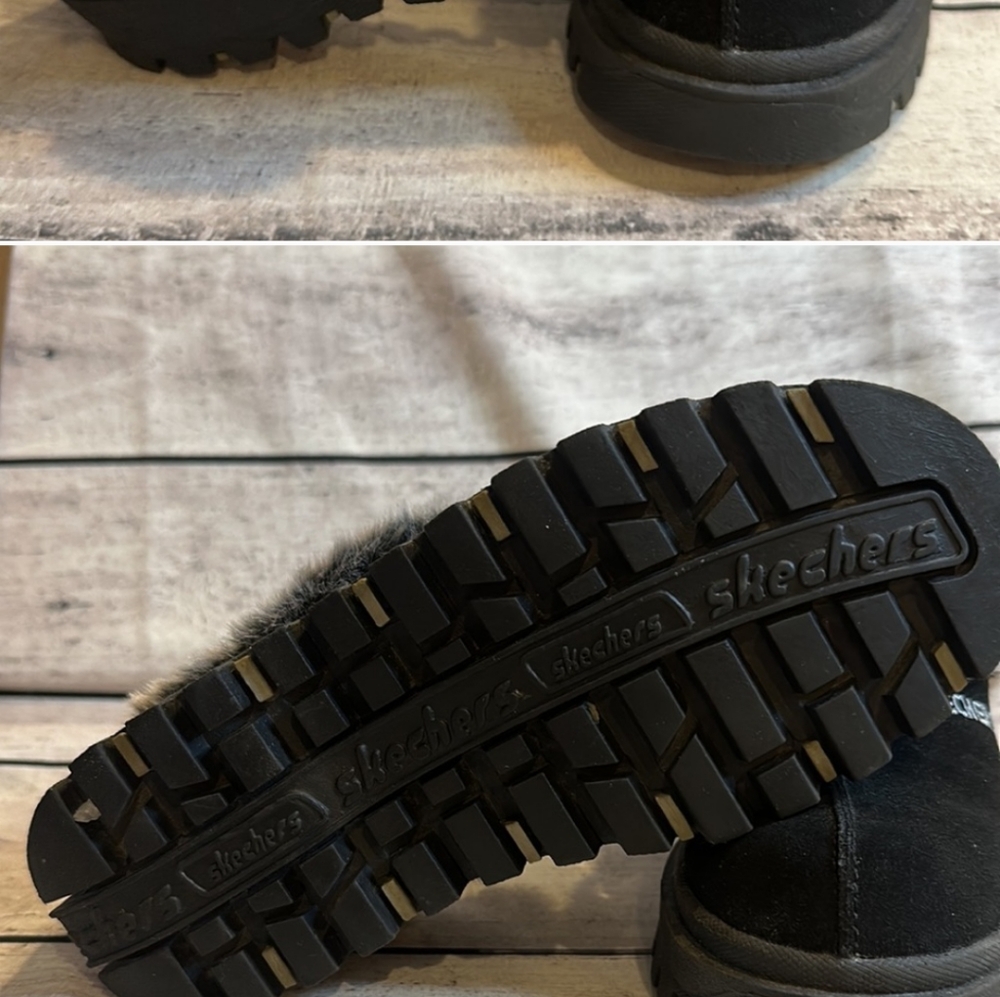 Skechers Shindigs fortress shoes suede fur lining - Picture 3 of 6